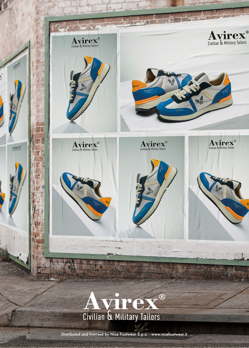 Campagna pubblicitaria Sneakers Avirex